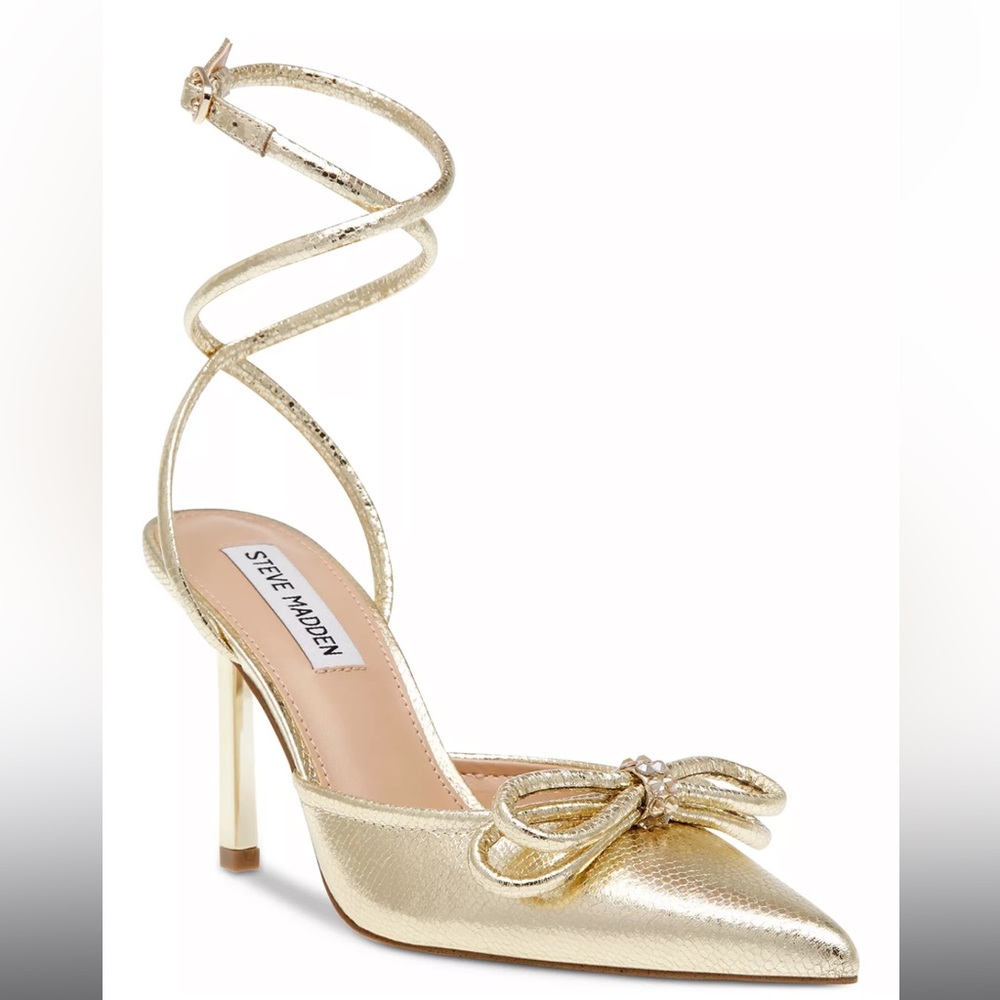 Steve Madden -  METALLIC pointed toe slingback pump